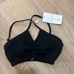 BuffBunny Black Halter Bralette